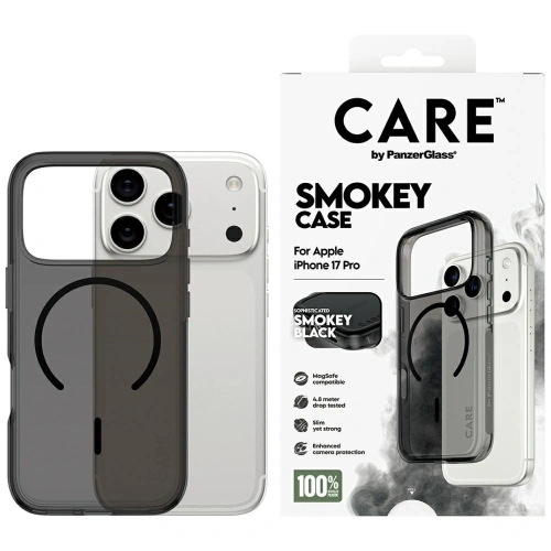 Etui CARE by PanzerGlass Flagship Urban Explorer w. Black MagSafe do Apple iPhone 17 Pro dymny