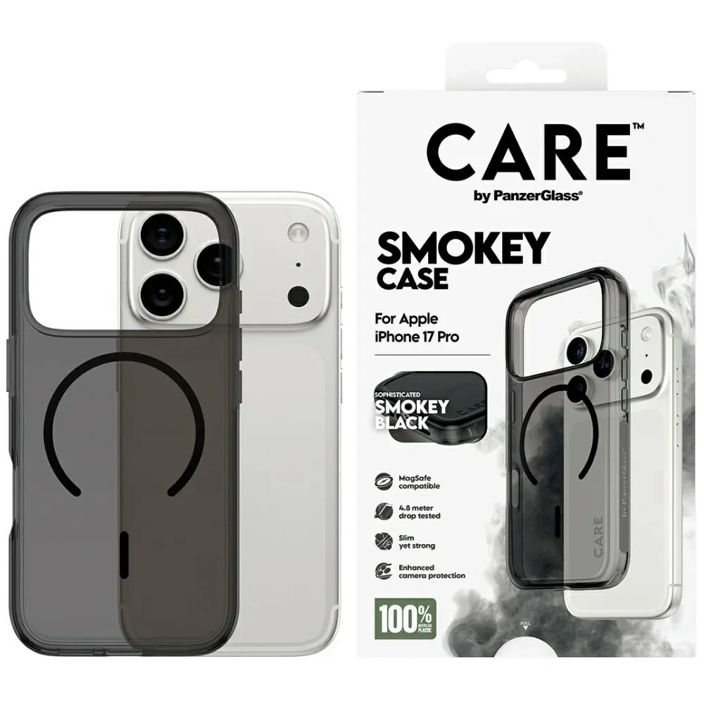 Etui CARE by PanzerGlass Flagship Urban Explorer w. Black MagSafe do Apple iPhone 17 Pro dymny