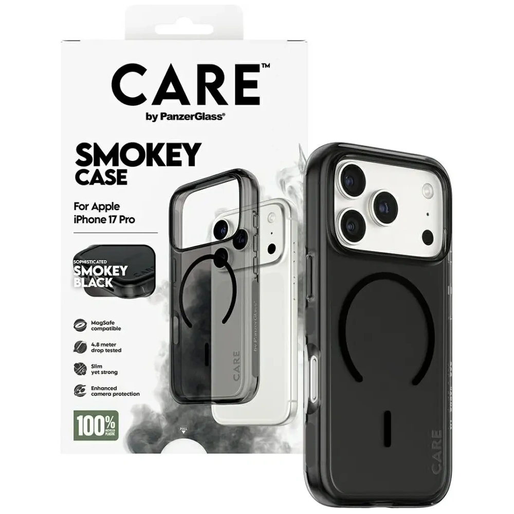 Etui CARE by PanzerGlass Flagship Urban Explorer w. Black MagSafe do Apple iPhone 17 Pro dymny