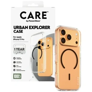 Etui CARE by PanzerGlass Flagship Urban Explorer w. Black MagSafe do Apple iPhone 17 Pro przezroczysty