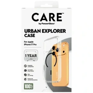 Etui CARE by PanzerGlass Flagship Urban Explorer w. Black MagSafe do Apple iPhone 17 Pro przezroczysty