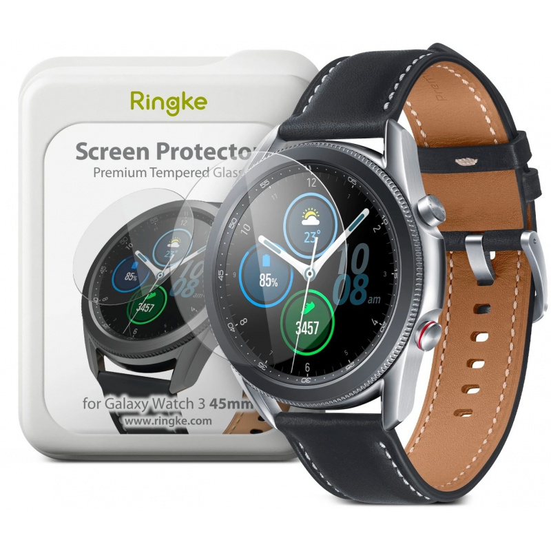 Hurtownia Ringke - 8809716079179 - RGK1246 - Zestaw szkieł hartowanych Ringke ID Glass Samsung Galaxy Watch 3 45mm [4 PACK] - B2B homescreen
