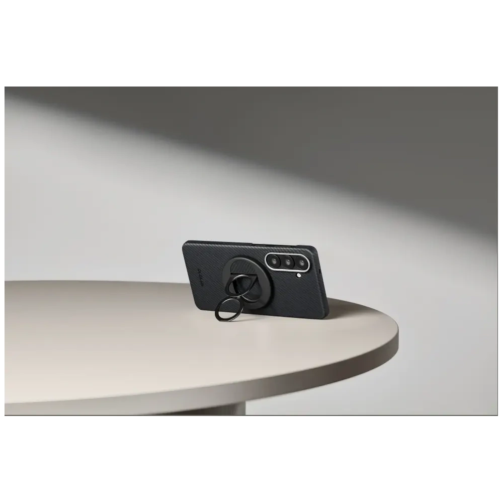 Etui PITAKA Edge Case MagSafe do Samsung Galaxy S26+ Plus czarno-szary