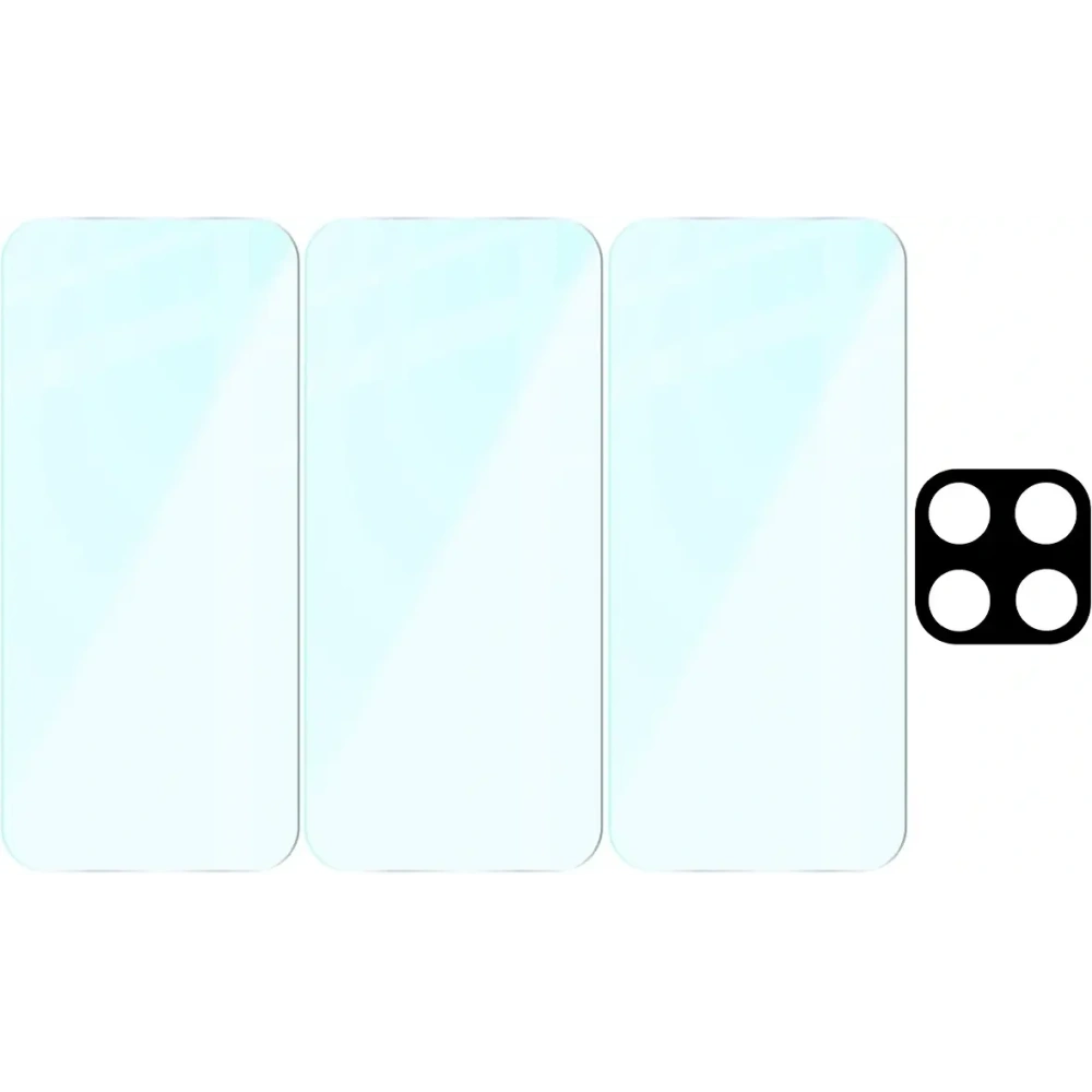 3x Szkło hartowane + szybka na aparat Bizon Glass Clear Pack do Xiaomi 17