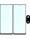 2x Szkło + szybka na aparat Bizon Edge Pack do Samsung Galaxy A07 4G