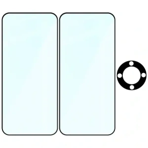 2x Szkło + szybka na aparat Bizon Edge Pack do Honor Magic8 Lite