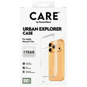 Etui CARE by PanzerGlass Flagship Urban Explorer w. Clear Frame do Apple iPhone 17 Pro przezroczysty