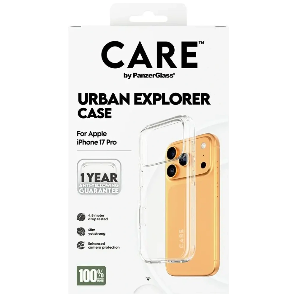Etui CARE by PanzerGlass Flagship Urban Explorer w. Clear Frame do Apple iPhone 17 Pro przezroczysty