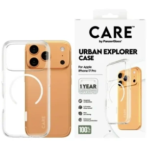 Etui CARE by PanzerGlass Flagship Urban Explorer w. White MagSafe do Apple iPhone 17 Pro przezroczysty