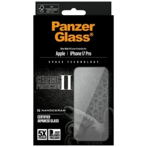 Szkło ceramiczne PanzerGlass Ceramic II Ultra-Wide Fit EasyAligner do Apple iPhone 17 Pro