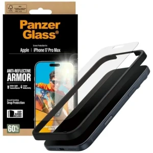 Szkło hartowane PanzerGlass Armor Anti-Reflective EasyAligner do Apple iPhone 17 Pro Max
