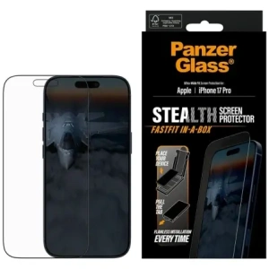 Szkło hartowane PanzerGlass Stealth Ultra-Wide Fit Fastfit do Apple iPhone 17 Pro