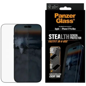 Szkło hartowane PanzerGlass Stealth Ultra-Wide Fit Fastfit do Apple iPhone 17 Pro Max