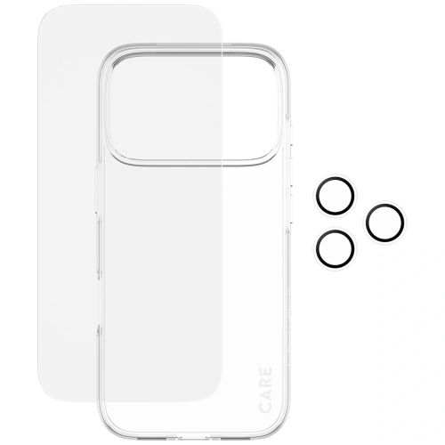 Zestaw ochronny CARE by PanzerGlass Fashionable Combo 3w1 Etui+Szkło+Lens do Apple iPhone 17 Pro
