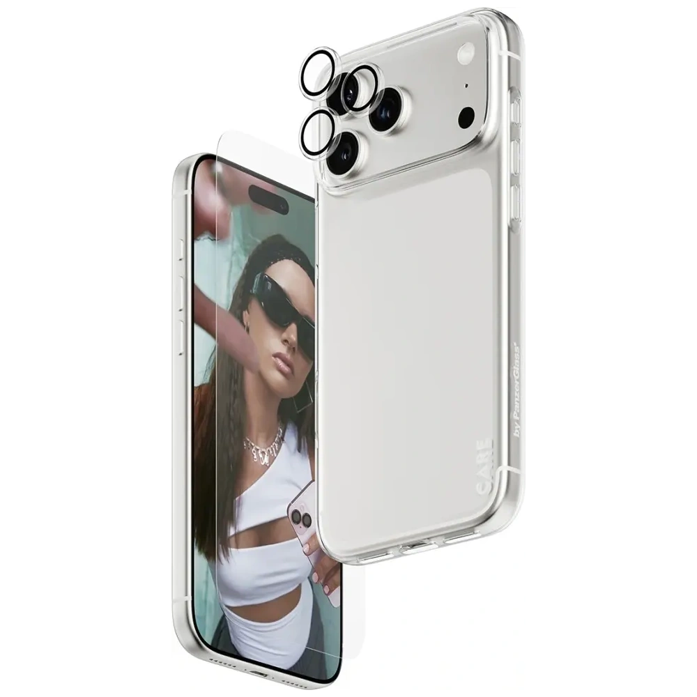 Zestaw ochronny CARE by PanzerGlass Fashionable Combo 3w1 Etui+Szkło+Lens do Apple iPhone 17 Pro Max