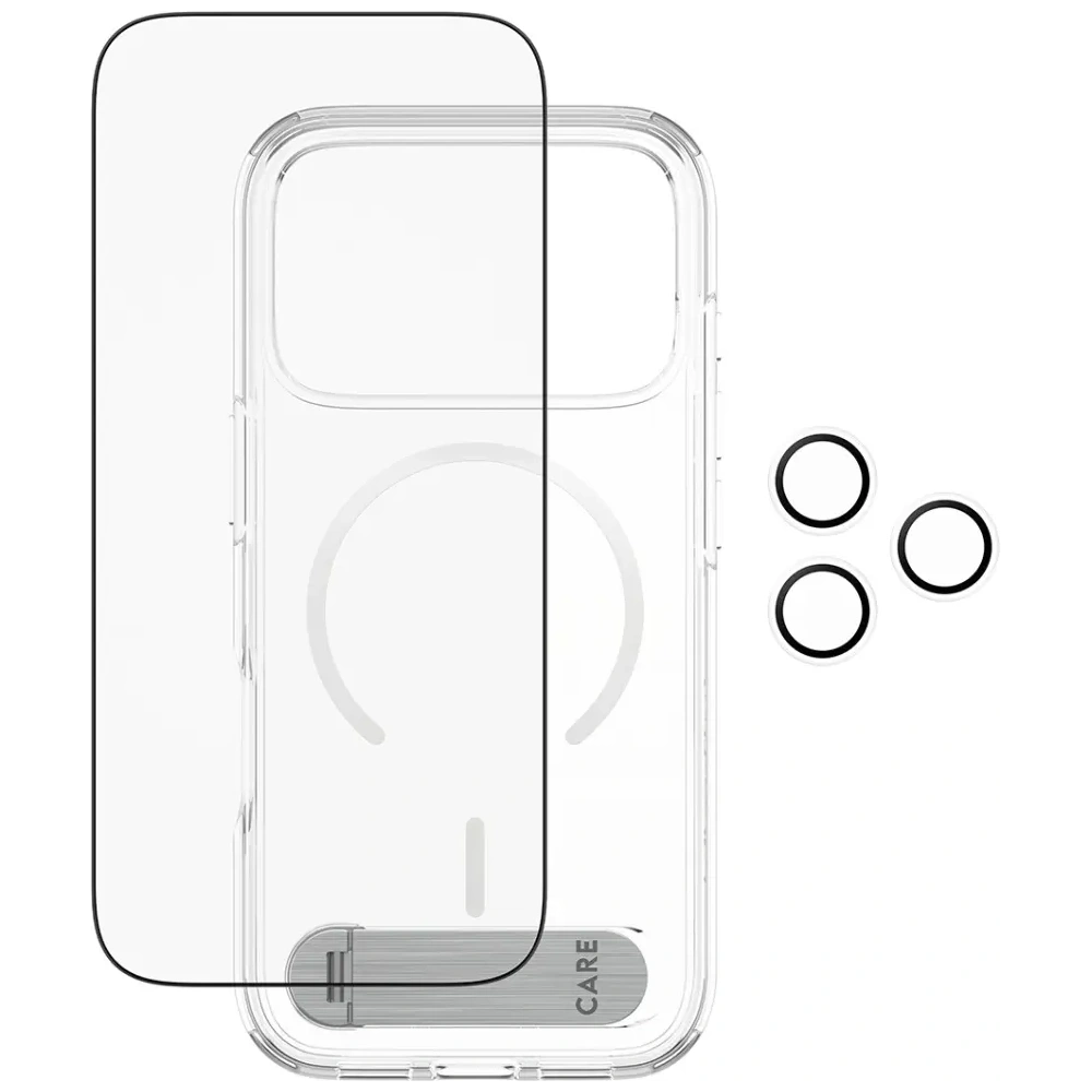 Zestaw ochronny CARE by PanzerGlass Feature Kick 3w1 Etui+Szkło+Lens do Apple iPhone 17 Pro