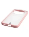 Etui Bizon Case Angelo do Xiaomi 17 Ultra półprzezroczyste z jasnoróżową ramką
