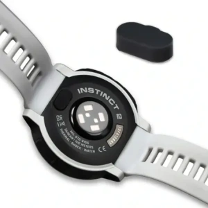 Zatyczka do portu ładowania Bizon Accessories Dust Plug dla zegarków Garmin czarna