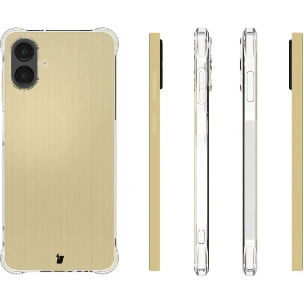 Elastyczne etui + 2x folia na ekran Bizon Case Clear Pack do Samsung Galaxy A07 4G