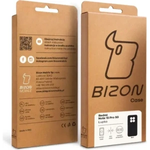 Etui Bizon Case Łupka do Xiaomi Redmi Note 15 Pro 5G czarne
