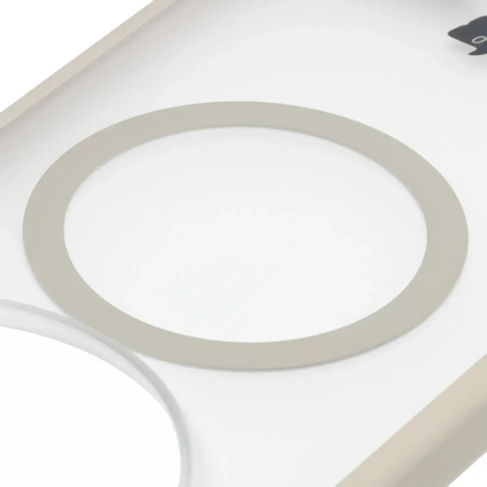 Etui z pierścieniem magnetycznym Bizon Case MatteO do Xiaomi 17 Ultra przydymione-beżowe