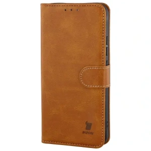 Etui z klapką Bizon Case Pocket do Oppo Reno 15 F / FS brązowe