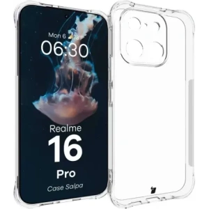 Elastyczne etui Bizon Case Salpa do Realme 16 Pro 5G przezroczyste
