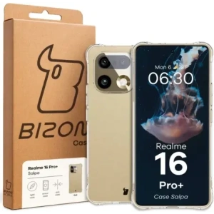 Elastyczne etui Bizon Case Salpa do Realme 16+ Plus 5G przezroczyste