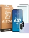 2x Szkło + szybka na aparat Bizon Edge Pack do Samsung Galaxy A37 5G
