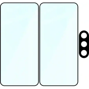 2x Szkło + szybka na aparat Bizon Edge Pack do Samsung Galaxy A37 5G