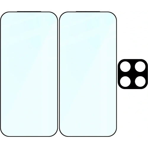 2x Szkło + szybka na aparat Bizon Edge Pack do Xiaomi 17