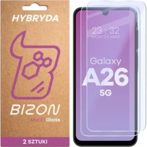 Elastyczne szkło hybrydowe Bizon Glass Mule Duo do Samsung Galaxy A26 5G [2 PACK]