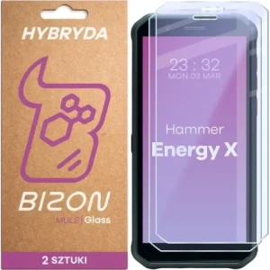 Elastyczne szkło hybrydowe Bizon Glass Mule Duo do HAMMER Energy X [2 PACK]