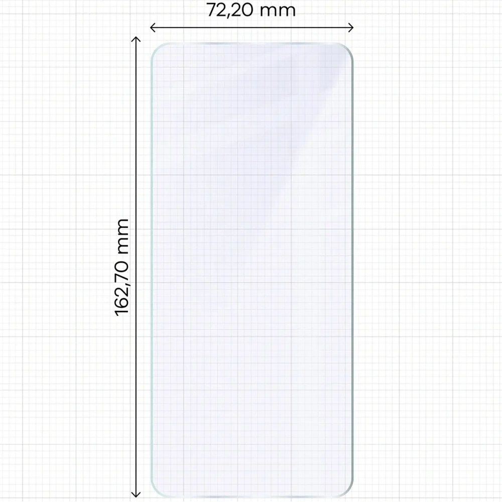 Elastyczne szkło hybrydowe Bizon Glass Mule Duo do Honor X5c Plus [2 PACK]
