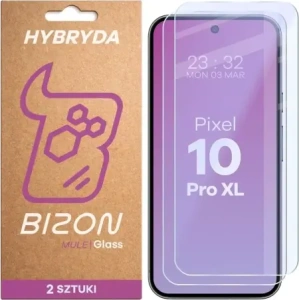 Elastyczne szkło hybrydowe Bizon Glass Mule Duo do Google Pixel 10 Pro XL [2 PACK]