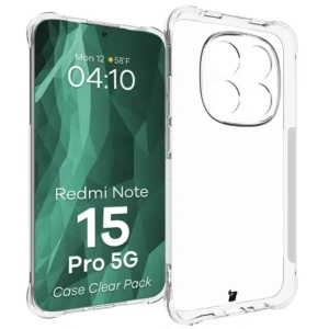 Elastyczne etui + 2x folia na ekran Bizon Case Clear Pack do Xiaomi Redmi Note 15 Pro 5G