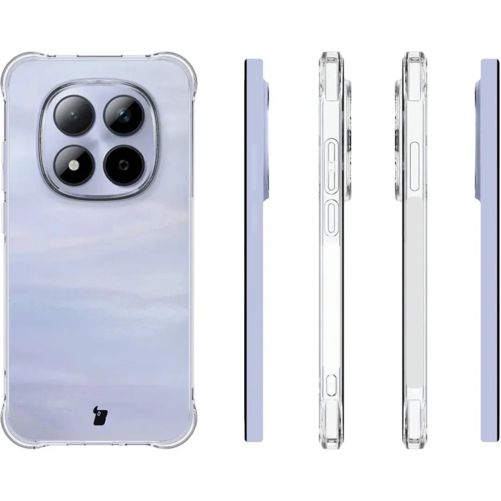 Elastyczne etui + 2x folia na ekran Bizon Case Clear Pack do Xiaomi Redmi Note 15 Pro 5G