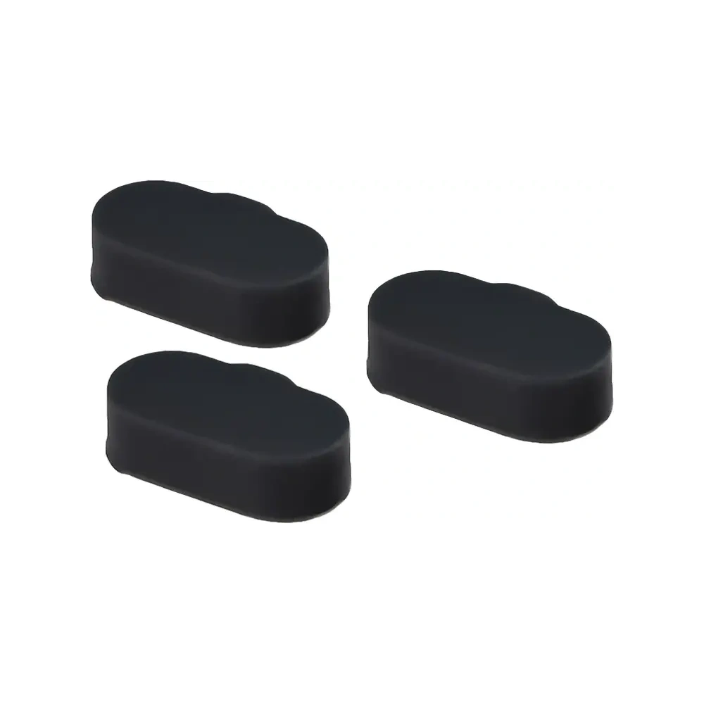 Zatyczka do portu ładowania Bizon Accessories Dust Plug dla zegarków Garmin, czarna [3 PACK]