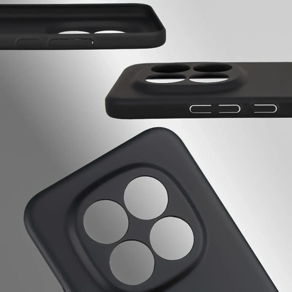 Etui Bizon Case Łupka do Xiaomi Redmi Note 15 Pro+ Plus 5G / POCO M8 Pro 5G czarne