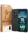 Etui Bizon Case Łupka do Xiaomi Redmi Note 15 Pro+ Plus 5G / POCO M8 Pro 5G czarne