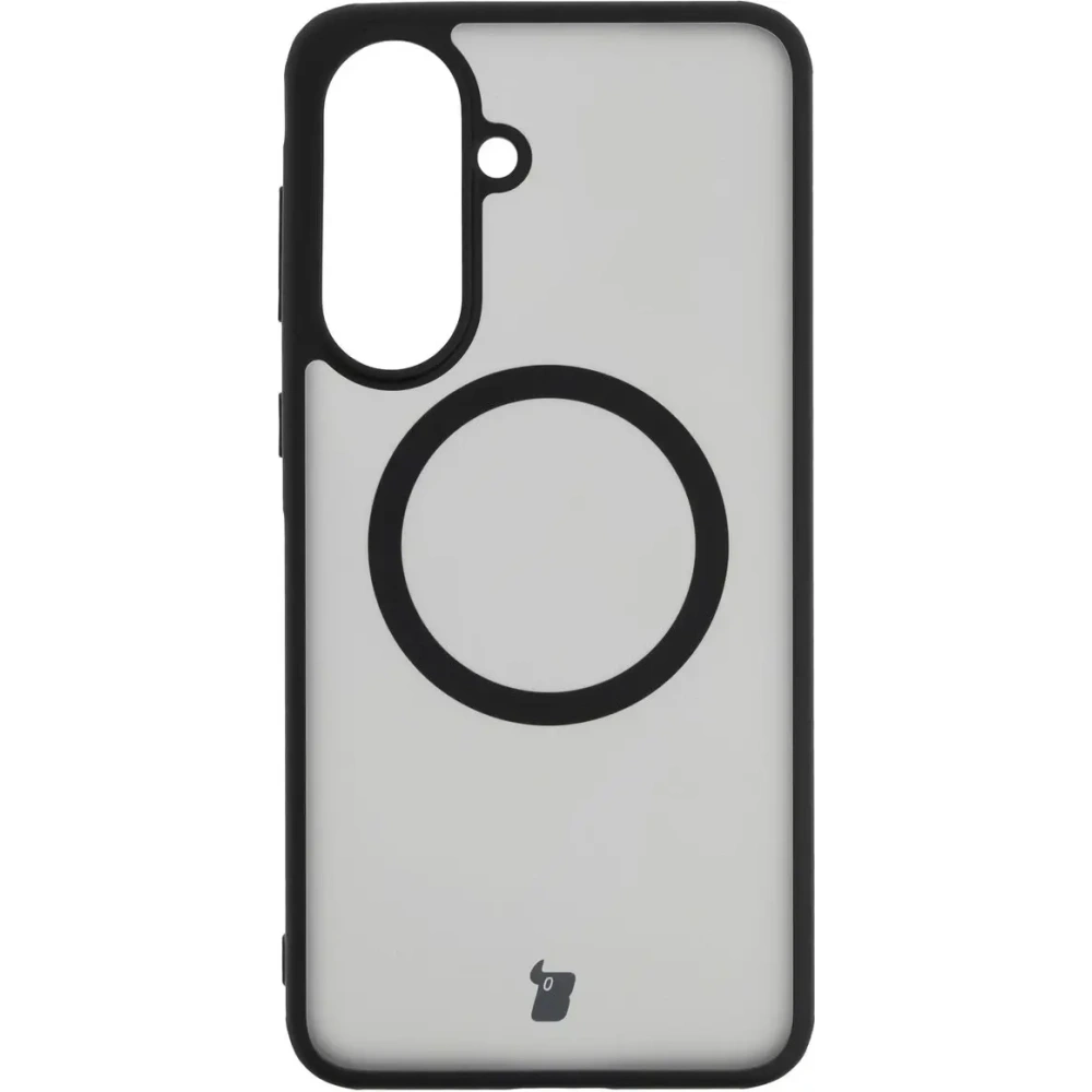 Etui z pierścieniem magnetycznym + szkło hartowane Bizon MatteO Pack do Samsung Galaxy A57 5G przydymione-czarne