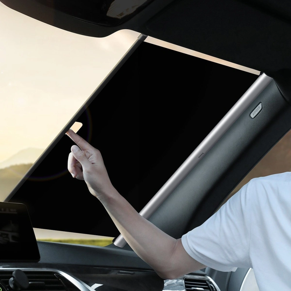 Hurtownia GSM - Zonă de protecție solară Baseus Auto Close pentru parbrizul mașinii, până la 58cm (argintie) - BSU1690SLV - {ean13} - Hurt