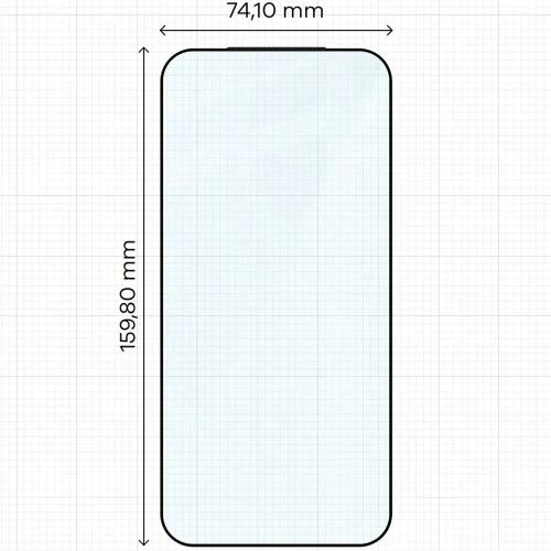 Szkło hartowane Bizon Glass Edge 2 do Xiaomi 17 Ultra / 17 Pro Max czarna ramka