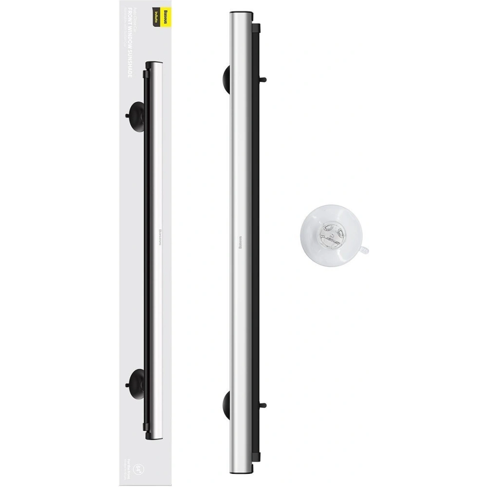 Hurtownia GSM - Zasłona przeciwsłoneczna Baseus Auto Close na przednią szybę samochodu, do 64cm (srebrna) - BSU1691SLV - {ean13} - Hurt