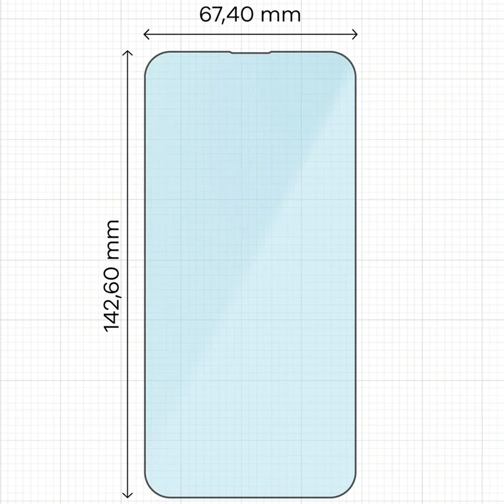 Szkło ochronne 2.5D Bizon Smart Glass do Apple iPhone 16e / 14 / 13 Pro / 13