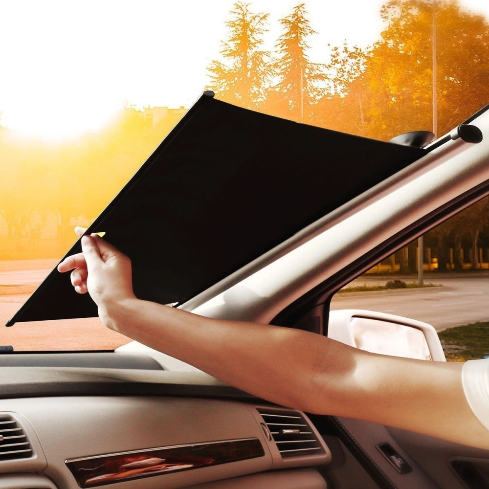 Hurtownia GSM - Zasłona przeciwsłoneczna Baseus Auto Close na przednią szybę samochodu, do 64cm (srebrna) - BSU1691SLV - {ean13} - Hurt