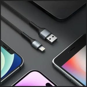 Kabel 3MK Hyper Cable N-SERIES USB-A / Lightning 2m QC 3.0 5V / 2.4A 12W Czarny