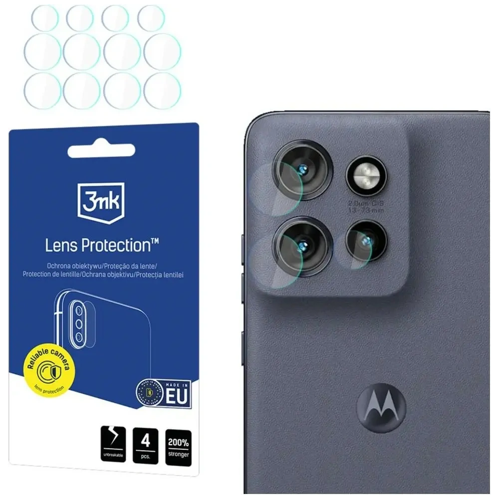 Ochrona na obiektyw aparatu 3MK Lens Protection do Motorola Edge 60 Neo 5G [4 PACK]