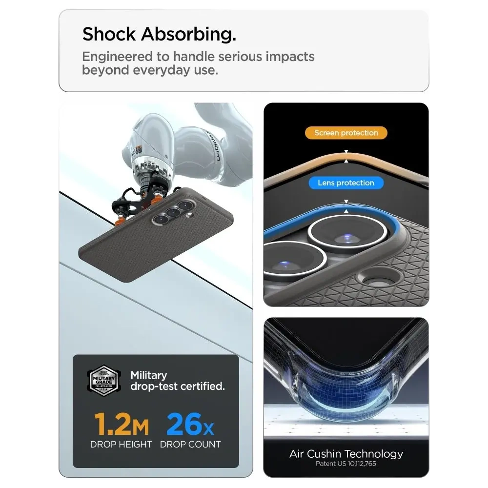 Etui Spigen Liquid Air Mag MagSafe do Samsung Galaxy S26+ Plus Marble Grey