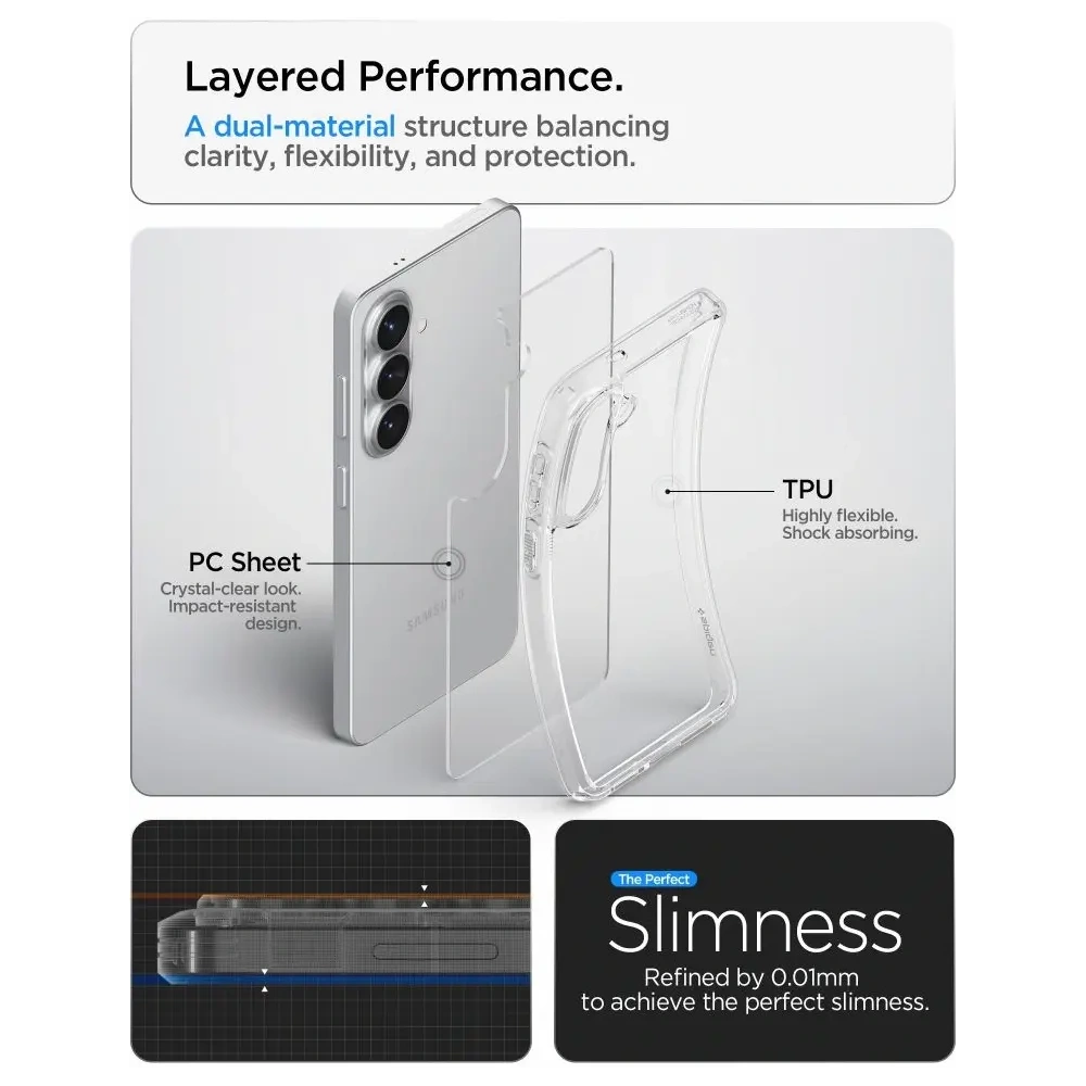 Etui Spigen Ultra Hybrid do Samsung Galaxy S26+ Plus Crystal Clear